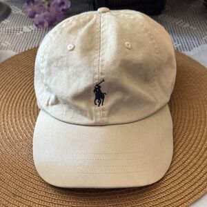 Ralph Lauren Cream Polo Cap
